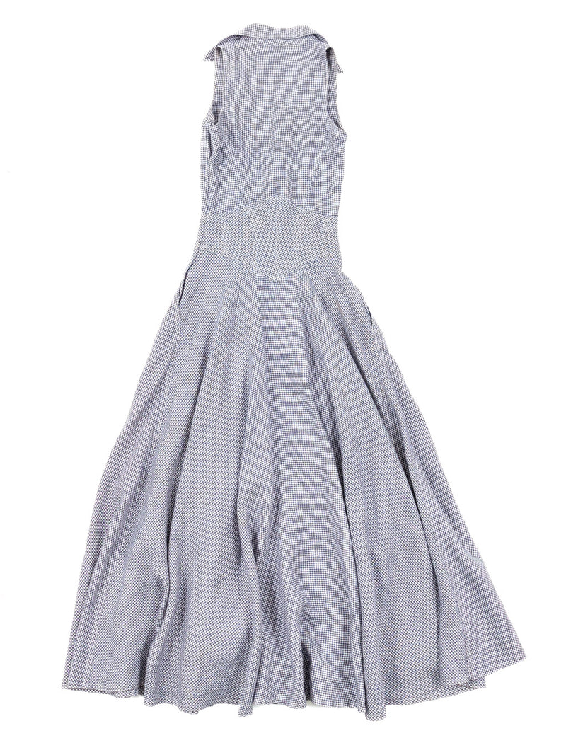 1990s Thierry Mugler Linen Sundress Dress arcadeshops.com