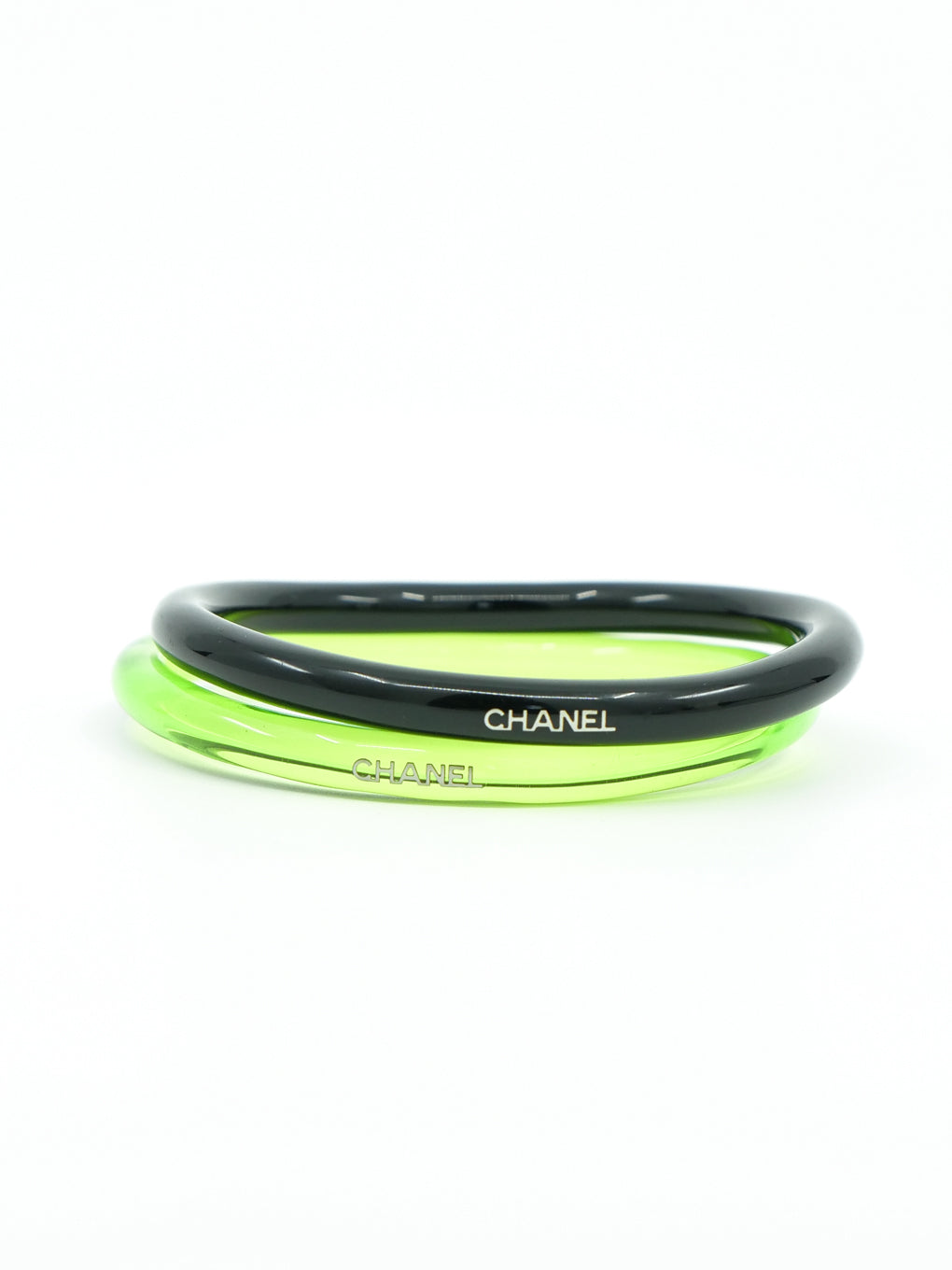Chanel Lucite Bangle Pair