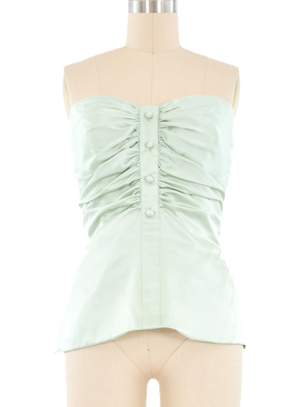 Jean-Louis Scherrer Mint Strapless Top Top arcadeshops.com