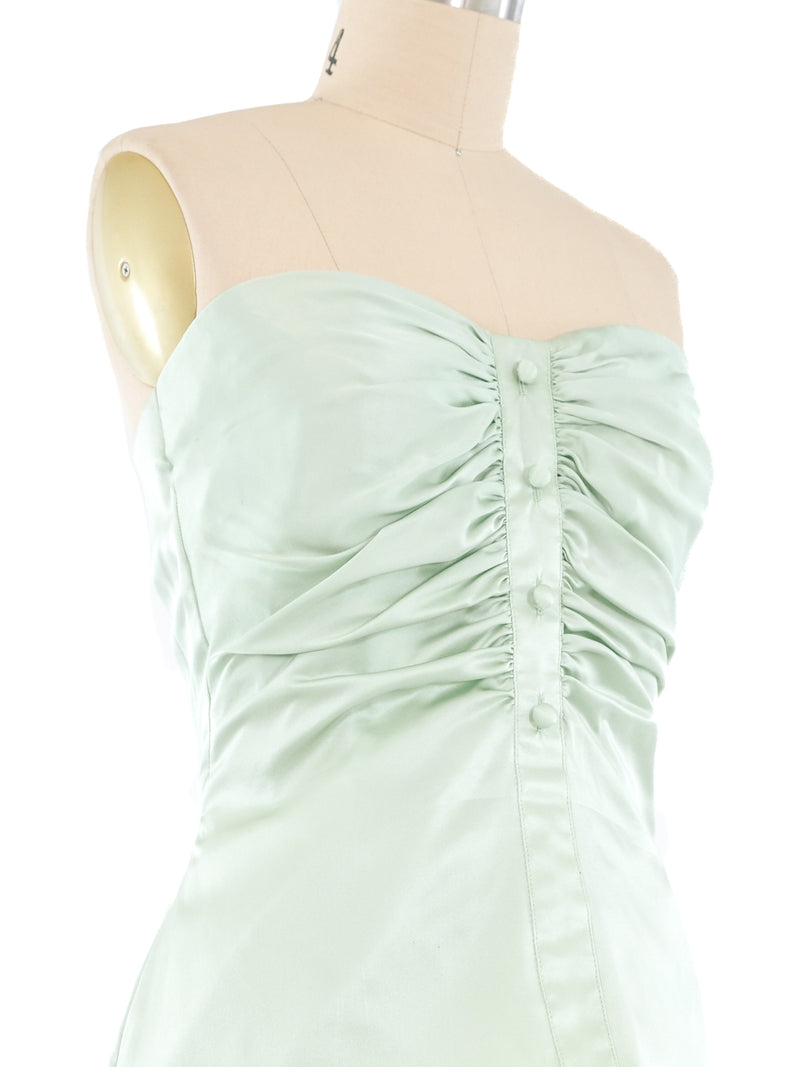 Jean-Louis Scherrer Mint Strapless Top Top arcadeshops.com