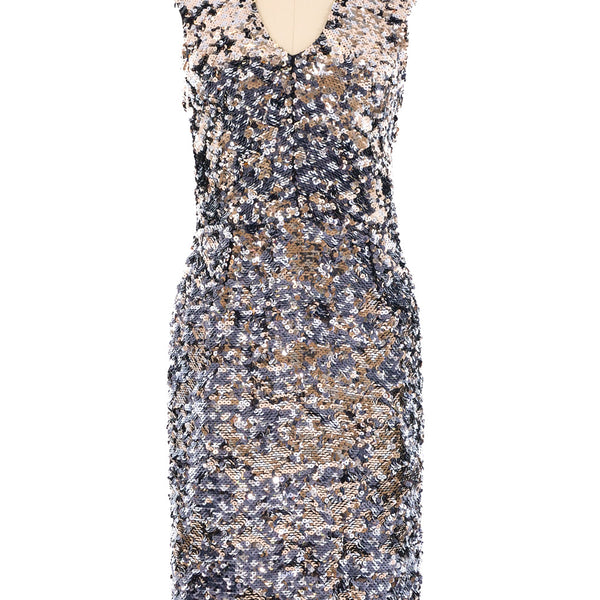 christian dior sequin dress Dior Debuts Rainbow Glitter Gowns