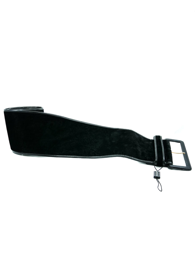 Gianfranco Ferre Oversized Velvet Waist Belt Accessory arcadeshops.com