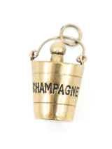 9k Gold Champagne Bucket Charm Fine Jewelry arcadeshops.com