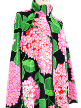 Floral Zip Front Caftan Dress arcadeshops.com