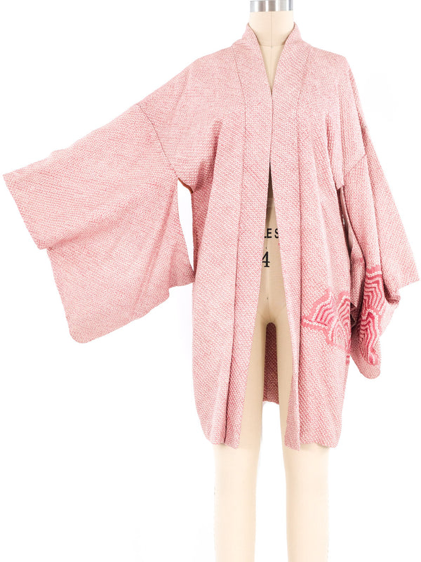Pink Shibori Haori Kimono Jacket arcadeshops.com