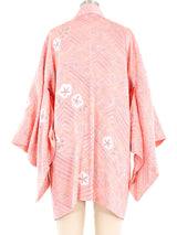 Peach Shibori Haori Kimono Jacket arcadeshops.com