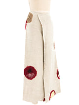 Marni Felted Wool Design Linen Skirt Bottom arcadeshops.com