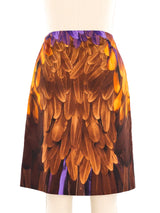 Prada Feather Print Skirt Bottom arcadeshops.com