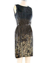 Oscar de la Renta Sequin Cocktail Dress Dress arcadeshops.com