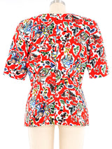 Karl Lagerfeld Mythology Print Short Sleeve Jacket Jacket arcadeshops.com