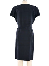 Valentino Black and White Linen Dress Dress arcadeshops.com