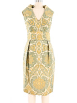 Alexander McQueen Silk Brocade Dress Dress arcadeshops.com