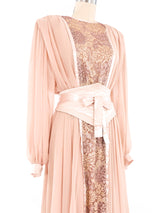 Wayne Clark Lace Panel Chiffon Dress Dress arcadeshops.com