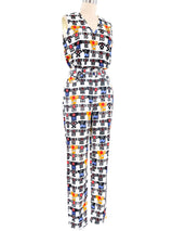 Gianni Versace Kimono Printed Pant Ensemble Suit arcadeshops.com