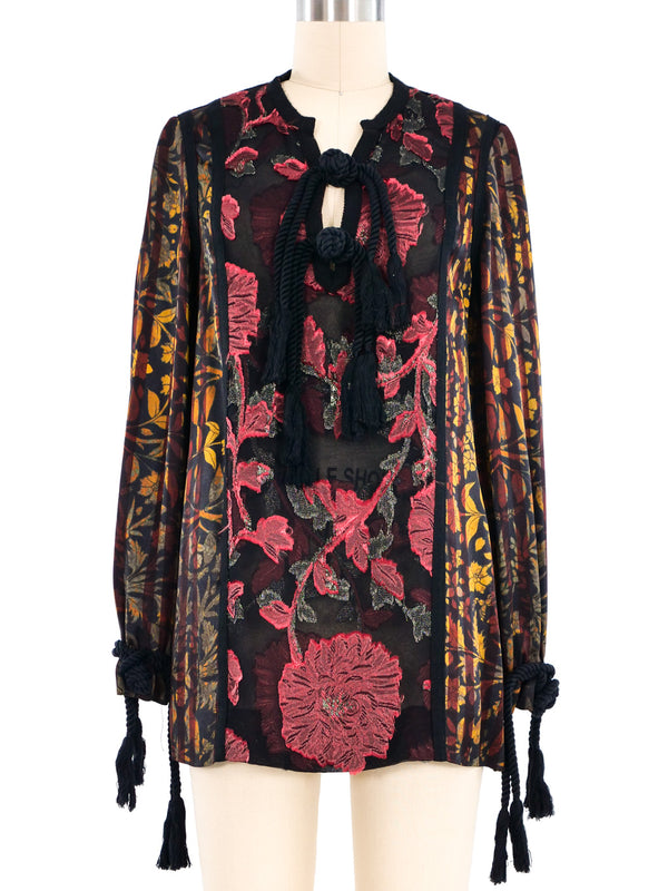 Lanvin Tassel Accented Tunic Top Top arcadeshops.com