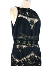 Embroidered Cotton Crochet Tank Dress Dress arcadeshops.com