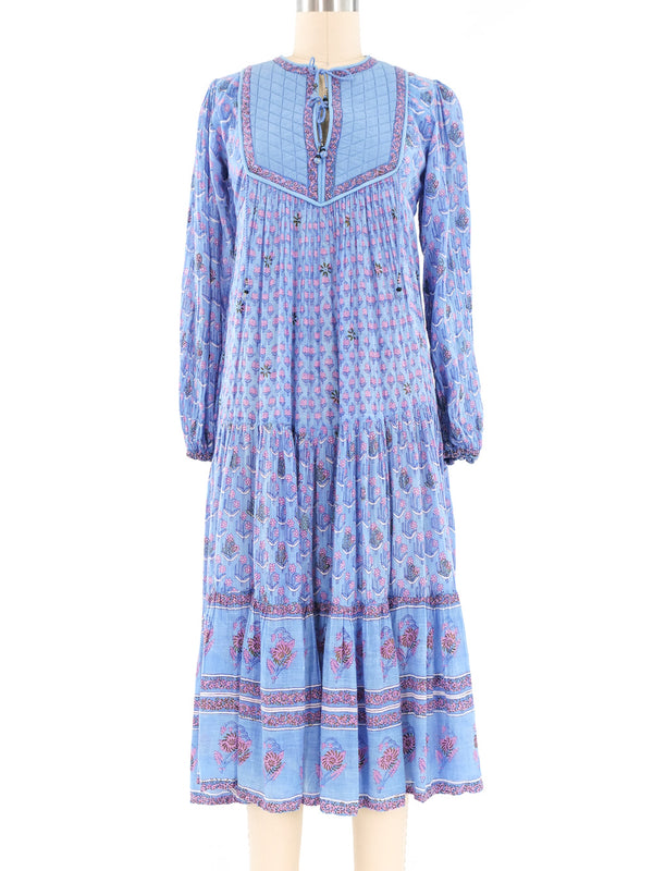 1970s Starina Cotton Gauze Indian Dress Dress arcadeshops.com