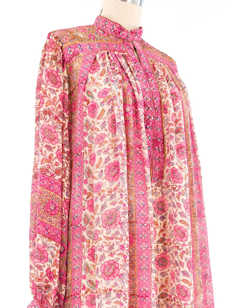 Ritu Kumar Block Printed Silk Dress Dress arcadeshops.com