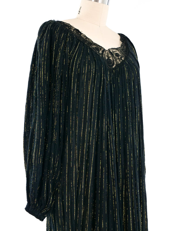 Lurex Accented Cotton Gauze Dress Dress arcadeshops.com