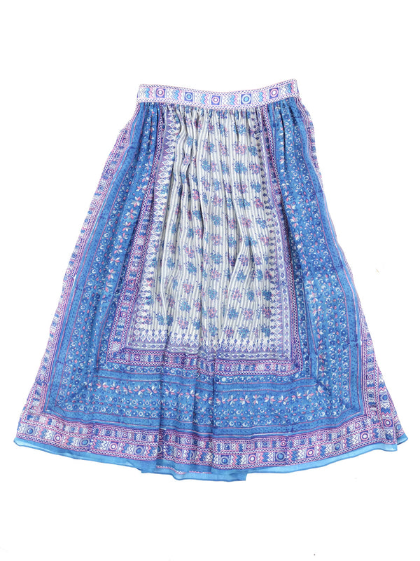 Ritu Kumar Indian Printed Silk Skirt Bottom arcadeshops.com