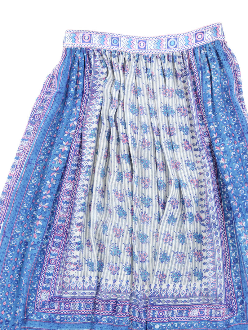 Ritu Kumar Indian Printed Silk Skirt Bottom arcadeshops.com