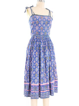 Adini Block Print Tank Strap Indian Dress Dress arcadeshops.com