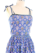 Adini Block Print Tank Strap Indian Dress Dress arcadeshops.com