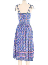 Adini Block Print Tank Strap Indian Dress Dress arcadeshops.com