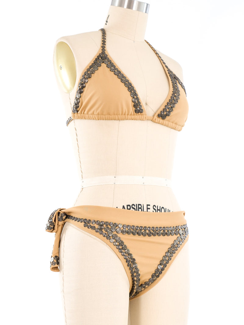 Norma Kamali Studded Bikini Swimsuit Suit arcadeshops.com