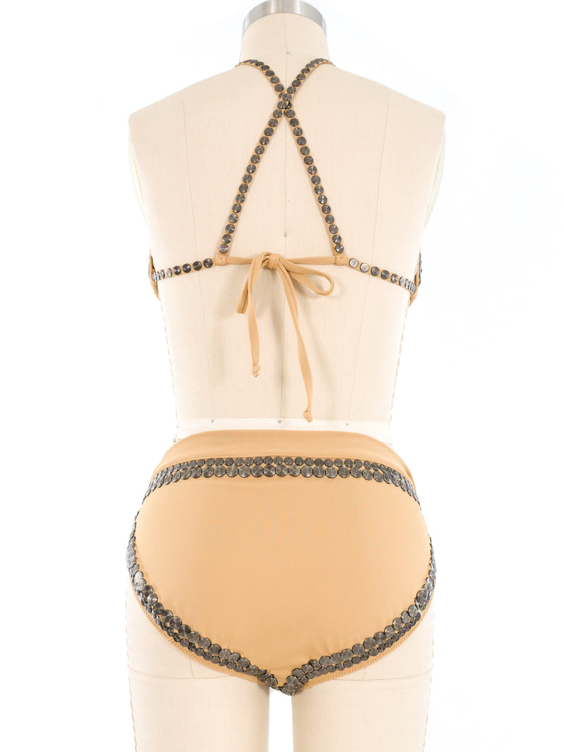 Norma Kamali Studded Bikini Swimsuit Suit arcadeshops.com