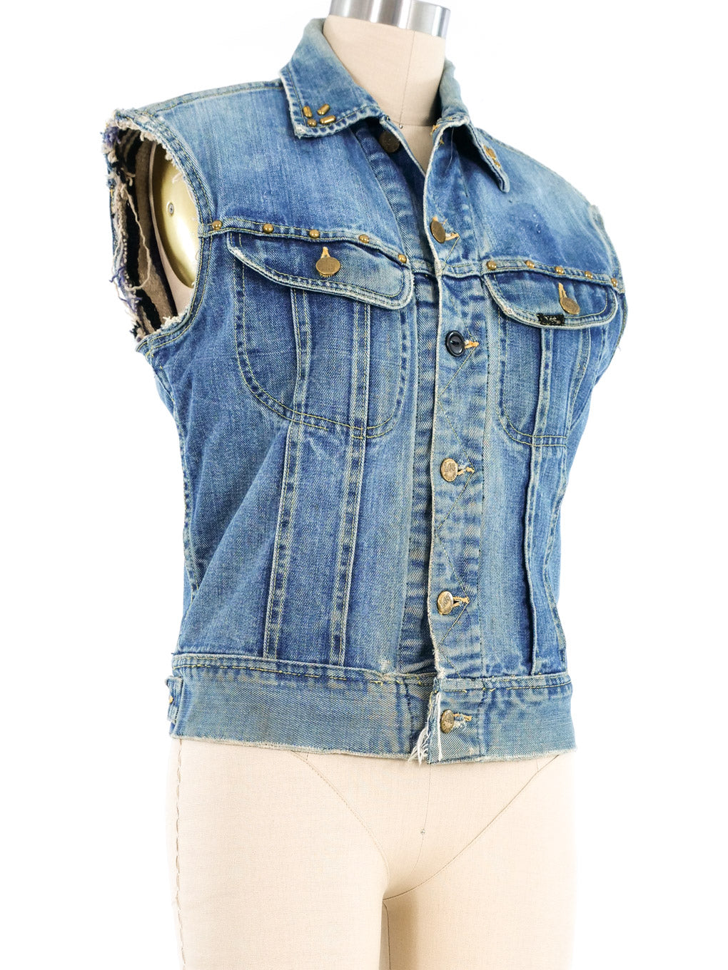 アメリ　VINTAGE VEST LAYERED DENIM JACKET アメリ VINTAGE VEST LAYERED DENIM JACKET アメリ VINTAGE VEST