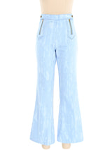 1970s Denim Cloud Wash Dyed Cotton Flare Pants Bottom arcadeshops.com