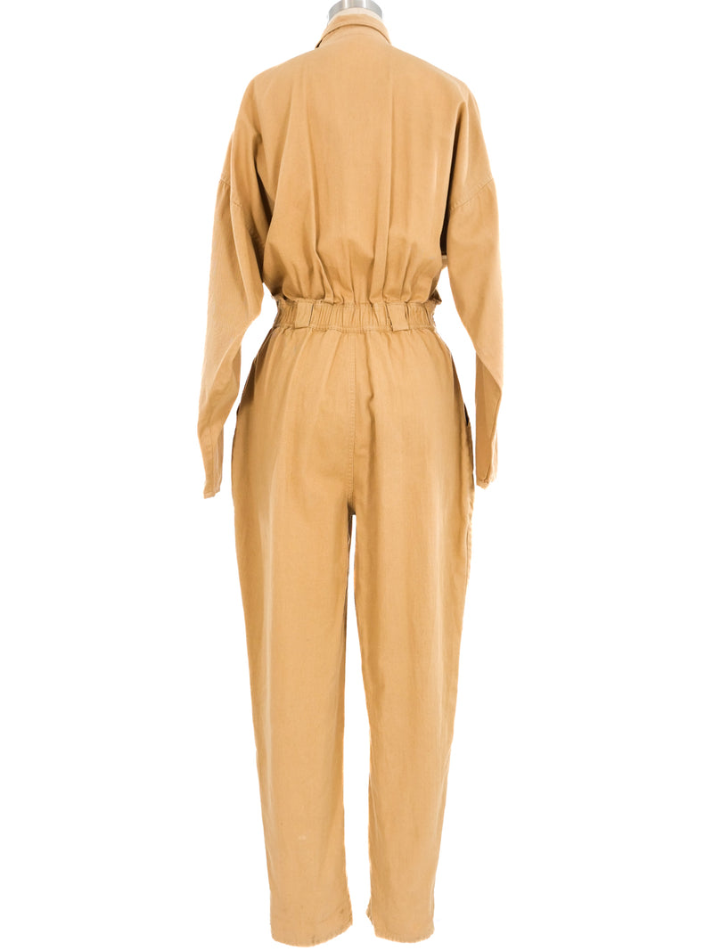 1980s Tan Coveralls Suit arcadeshops.com