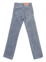 Levis Washed Grey 505 Jeans Bottom arcadeshops.com