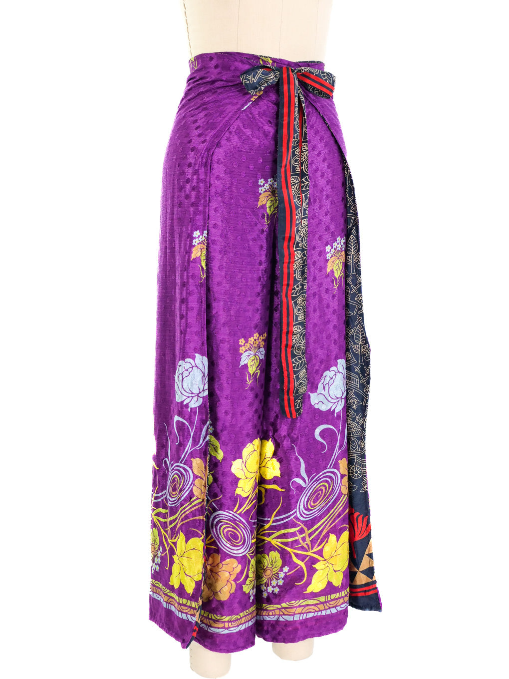 Reversible Silk Wrap Pants