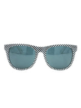 Mosely Tribes x Free City White Checkered Wayfarer Sunglasses Sunglasses arcadeshops.com
