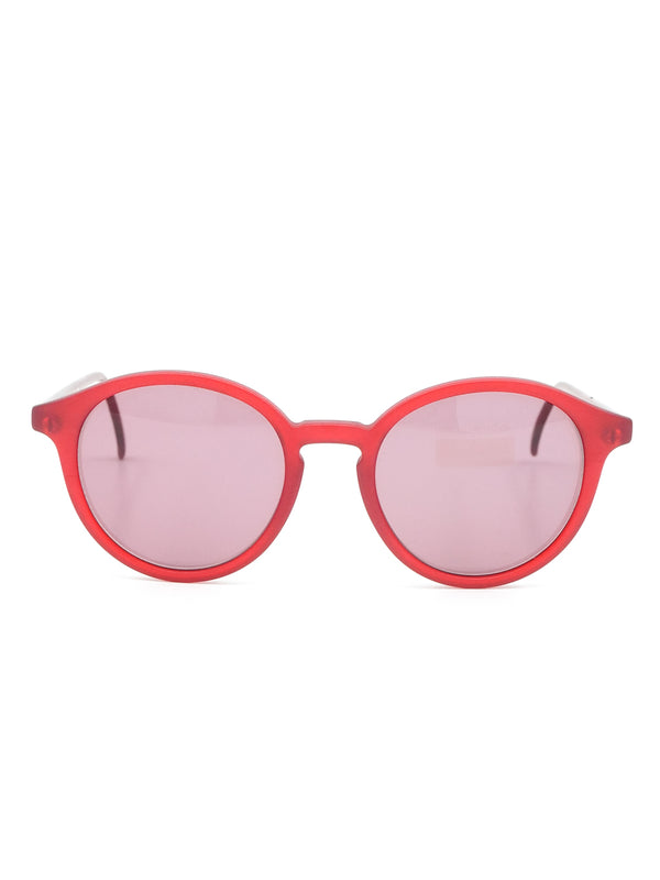 Sergio Tacchini Red Round Matte Sunglasses Accessory arcadeshops.com