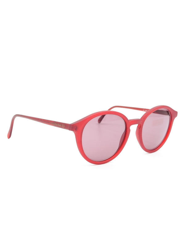 Sergio Tacchini Red Round Matte Sunglasses Accessory arcadeshops.com