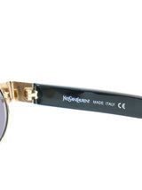 Yves Saint Laurent Gold Oval Wireframe Sunglasses Accessory arcadeshops.com