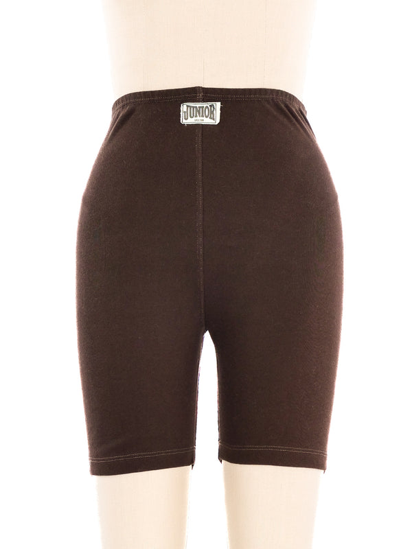 Junior Gaultier Striped Biker Shorts Bottom arcadeshops.com