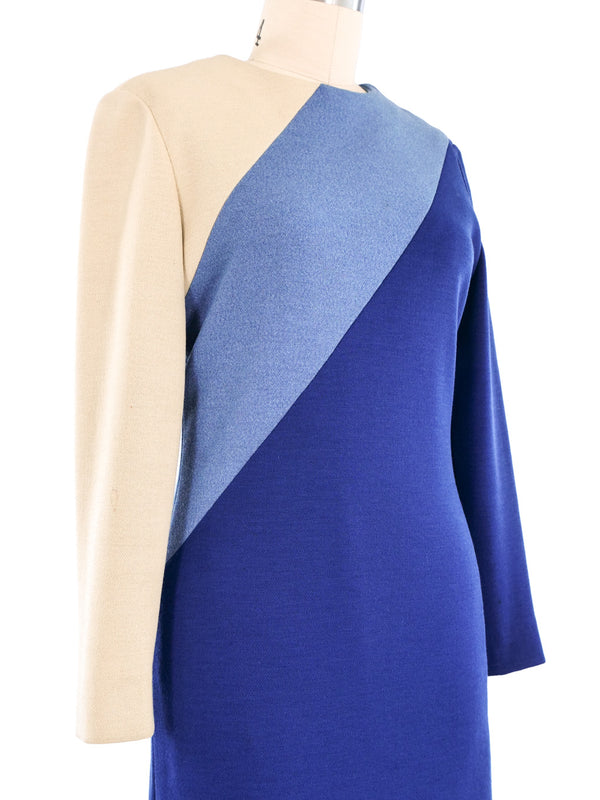 1960s Pierre Cardin Color Block Knit Dress Dress arcadeshops.com