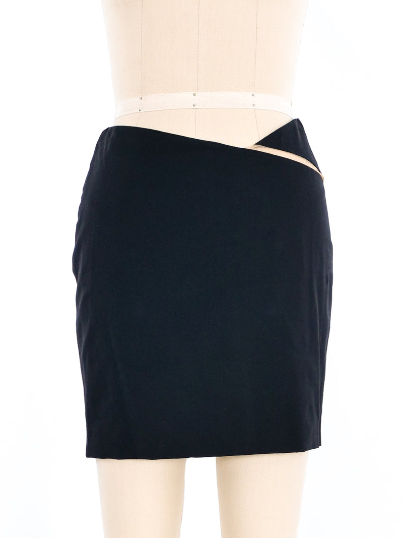 Gianni Versace Mesh Panel Mini Skirt Bottom arcadeshops.com
