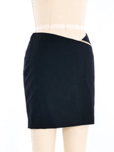 Gianni Versace Mesh Panel Mini Skirt Bottom arcadeshops.com