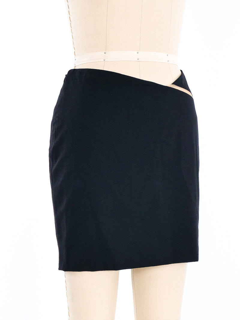 Gianni Versace Mesh Panel Mini Skirt Bottom arcadeshops.com