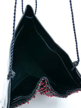 Giorgio Armani Beaded Triangle Evening Bag Accessory arcadeshops.com