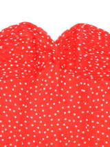 Mila Schon Red Polka Dot Bustier Top arcadeshops.com