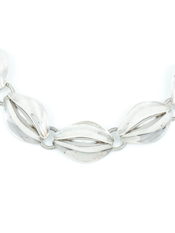 Modern Danish Sterling Silver Necklace Accessory arcadeshops.com