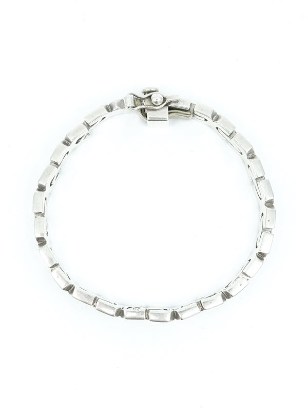 Mexican Sterling Silver Link Bracelet Accessory arcadeshops.com