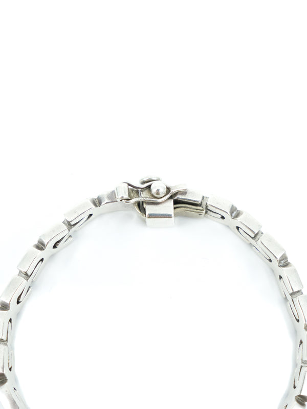 Mexican Sterling Silver Link Bracelet Accessory arcadeshops.com