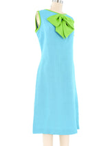 1960s Color Block Bow Dress Dress arcadeshops.com